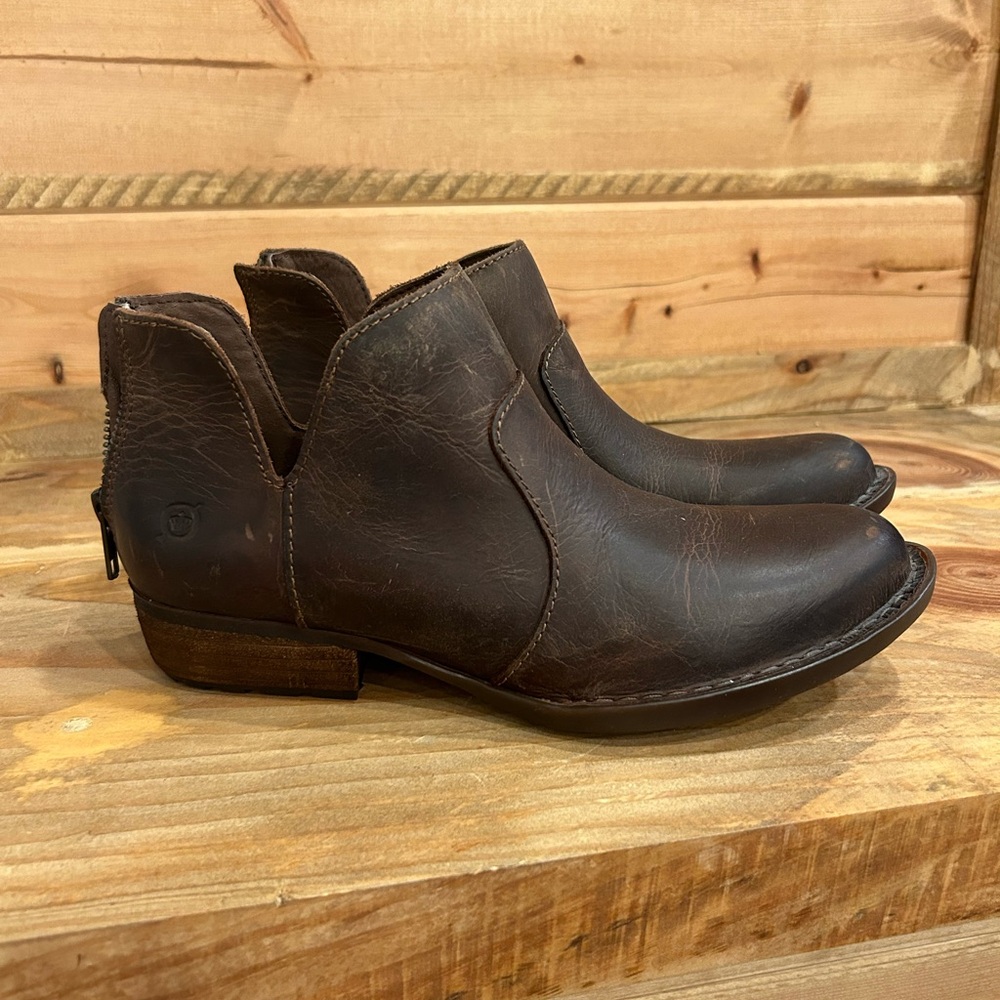 Born Brand. Dark Brown Booties. Size 7. Never Worn.
